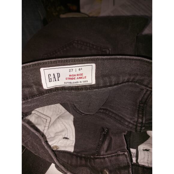 Vintage GAP High Waisted Black Wide Leg Jeans Womans 27 - Picture 8 of 8